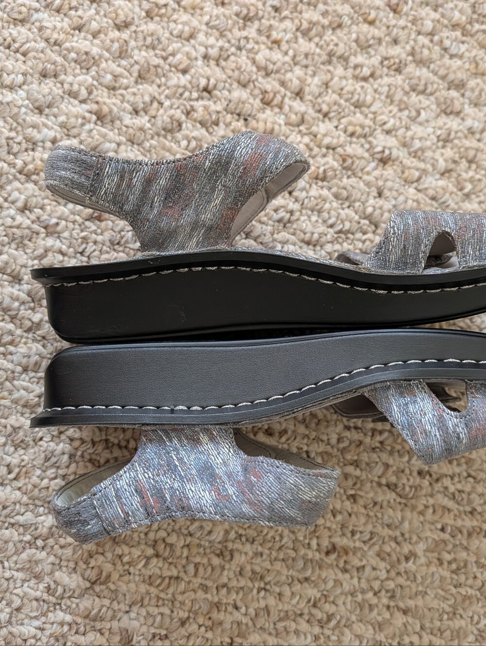 Alegria Leather Sandals Size 37 - Picture 3 of 10